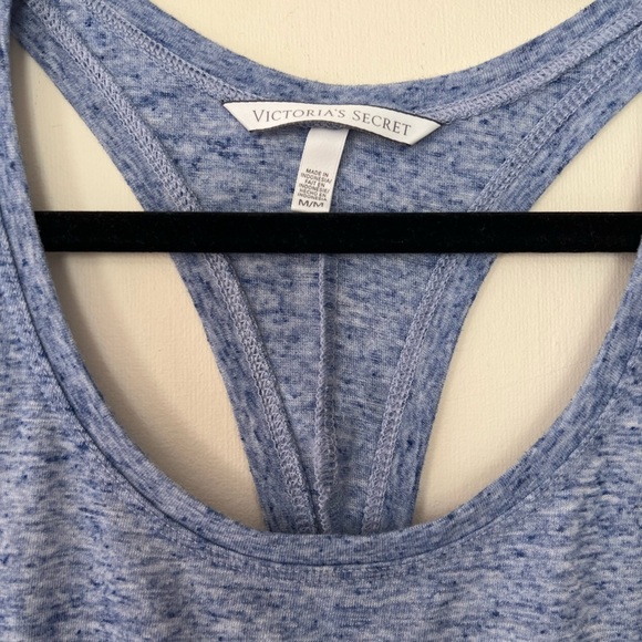 Victoria’s Secret Womens Blue Racerback Tank Top Medium Casual Summer Outdoor - Picture 3 of 15